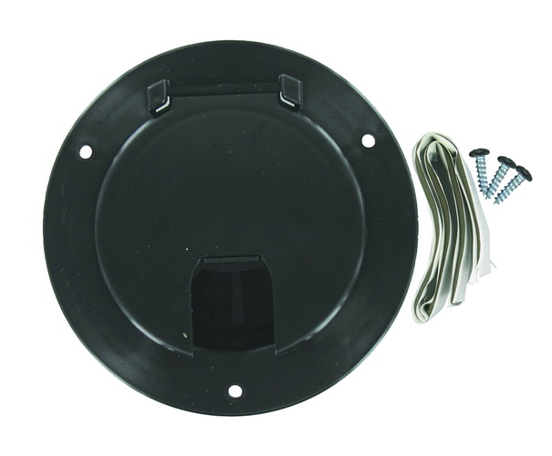 Valterra Deluxe Black Round Electric Cable Hatch SKU2027