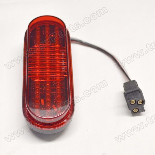 Red 60 LED 6 in Oval STT Taillight with Out mnt Flange SKU2610