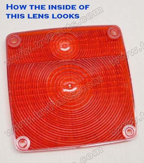 Red light lens for old style Monarch Lens SKU2621