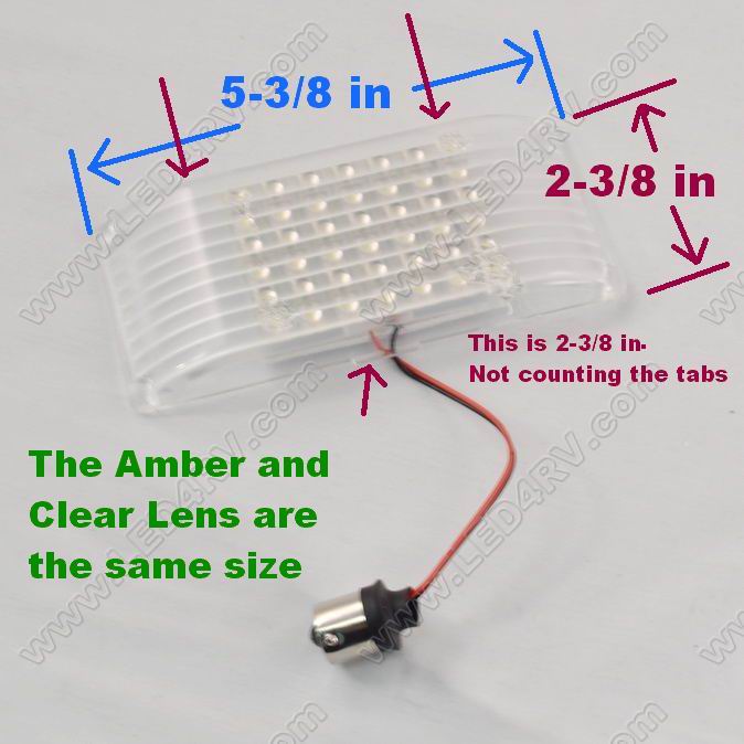 Amber LED Outside Patio spot for 6 inch light SKU409