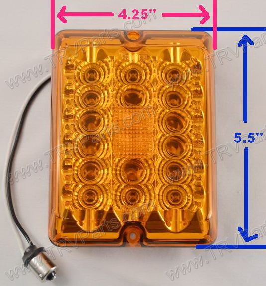 LED Amber upgrade Turn Signal 84- 85 Series Tail Light SKU1848 - Click Image to Close