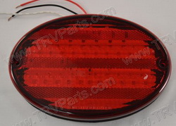 LED Oval Stop Tail and Turn Black base with 52 LEDs SKU1802 - Click Image to Close
