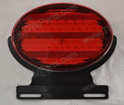 LED Oval STandT Black base with 52 LEDs and Bracket SKU1803