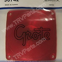 Red light lens for old style Monarch Lens by Grote SKU574
