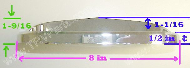 Chrome Bezel for 6 inch STT Tail Light SKU419 - Click Image to Close