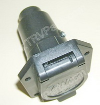7 Round Spade Heavy Duty Plastic Plug SKU368