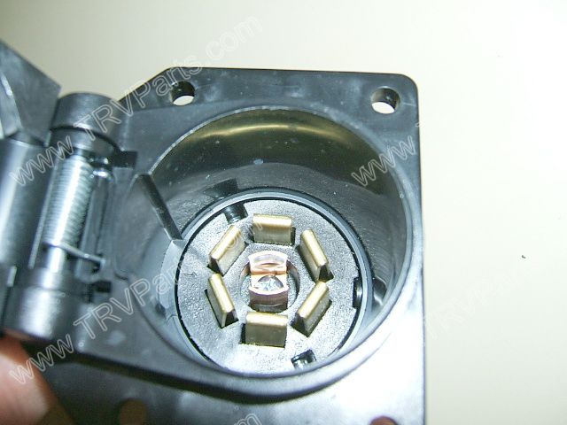 7 Spade Ronda resistente plastico Enchufe EL15782 SKU368 - Click Image to Close