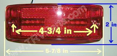 Red 8 LED Clearance Marker Light SKU415 - Click Image to Close