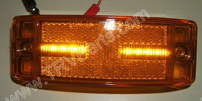 Amber 8 LED Clearance Marker Light SKU414 - Click Image to Close