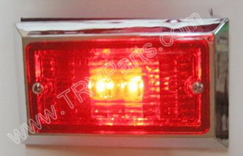 Red 2 LED Thin Marker Light LED2RM SKU229 - Click Image to Close