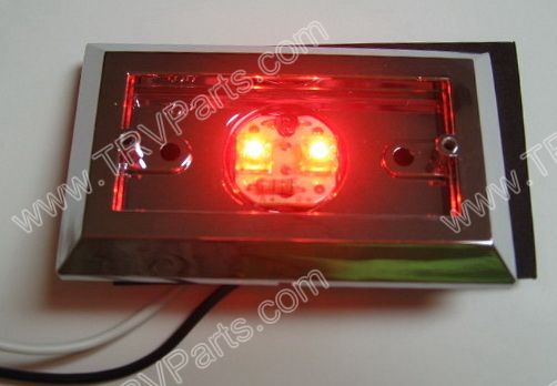 Red 2 LED Thin Marker Light LED2RM SKU229 - Click Image to Close
