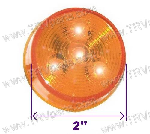 2 Inch Round LED Yellow Marker Light SKU461