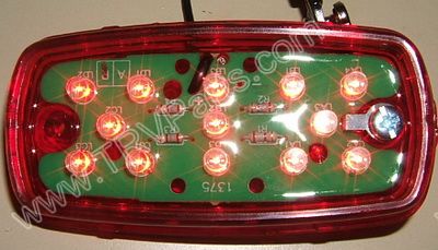 13 Red LED Sealed Bullseye Running Light SKU233