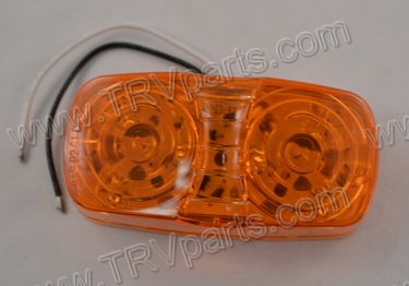6 Amber LED Sealed Bullseye Running Light SKU2011 - Click Image to Close