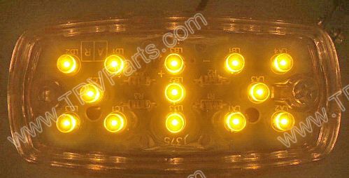 13 Amber LED Sealed Bullseye Running Light SKU235 - Click Image to Close