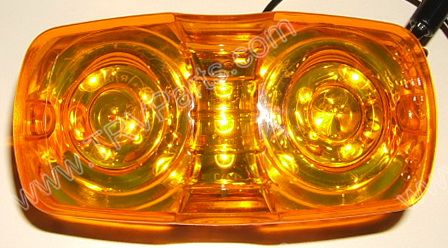 13 Amber LED Sealed Bullseye Running Light SKU235