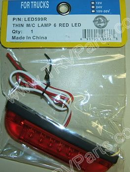 Thin 6 LED Red Clearance Light SKU237