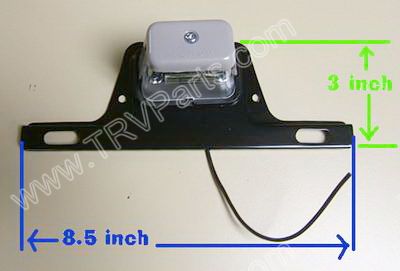 License Plate holder with Light SKU253 - Click Image to Close