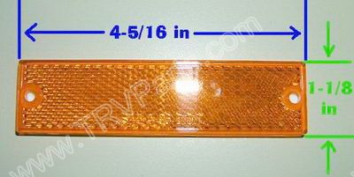 Thin Amber Reflector SKU389