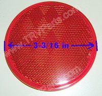 Red 3-3/16 in Round Reflector SKU2751 - Click Image to Close