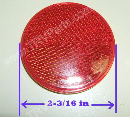 Red Peel and Stick Reflector SKU385
