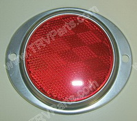3 in Red Reflector in Aluminum Housing SKU383 - Click Image to Close