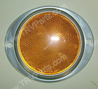 3 in Amber Reflector in Aluminum Housing SKU384 - Click Image to Close