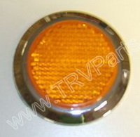 Amber Chrome Bezel Peel and Stick Reflector SKU431 - Click Image to Close