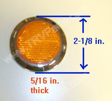 Amber Chrome Bezel Peel and Stick Reflector SKU431