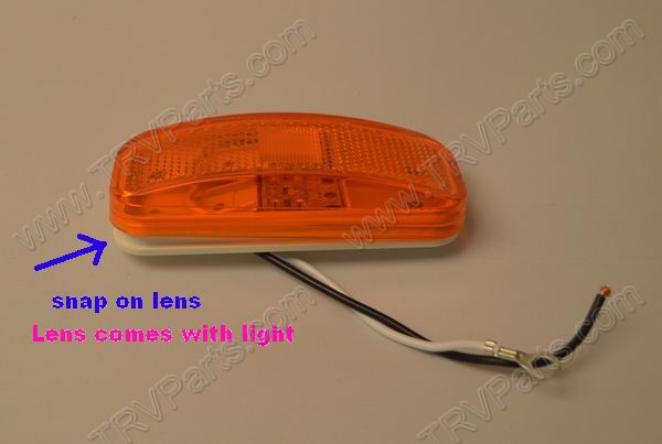 6 Diode Amber LED running or Marker Light sku445 - Click Image to Close