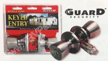 Mobile Home Entry Door Lock by Guard Security Stainless sku2851 - Click Image to Close