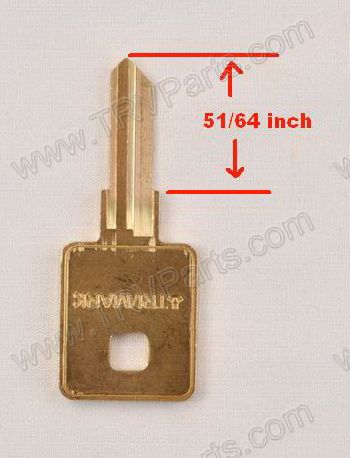 Trimark Blank Key for Lock T507 SKU1186 - Click Image to Close