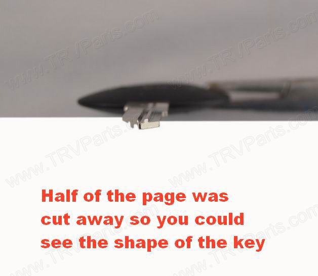 Blank Key for Bauer Travel Lock SKU1945 - Click Image to Close