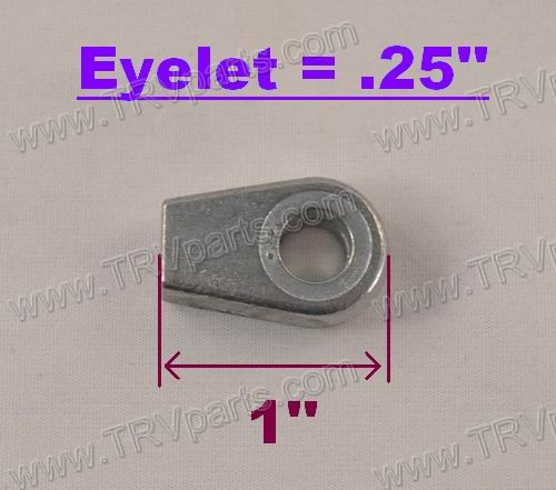 Gas Spring End Fitting .25 Eyelet SKU1943 - Click Image to Close