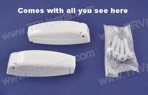Bullet Style White Baggage Door Catch SKU916 - Click Image to Close