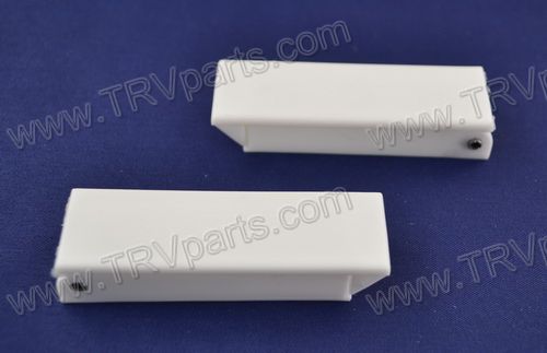 Square Style White Baggage Door Catch SKU920
