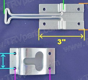 T-Style Door Holder 4 Inch Metal SKU869