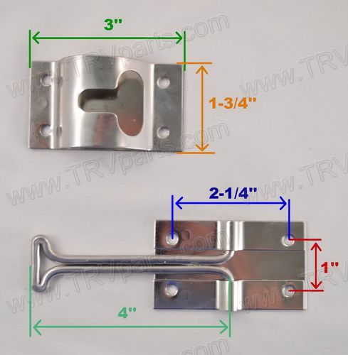 T-Style Door Holder 4 Inch Stainless Steel SKU870