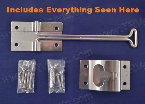 T-Style Door Holder 6 Inch Stainless Steel SKU871