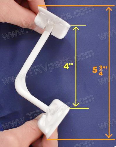 90 Degree T-Style Door Holder White SKU874 - Click Image to Close