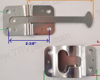 T-Style Door Holder 4 Inch Stainless Steel Fleetwood SKU875