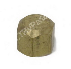 Brass Flair Cap 3/8 inch sku3173 - Click Image to Close