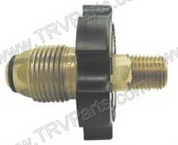 Brass POL Gas Adapter Fitting with Plastic Handle SKU1985 - Click Image to Close