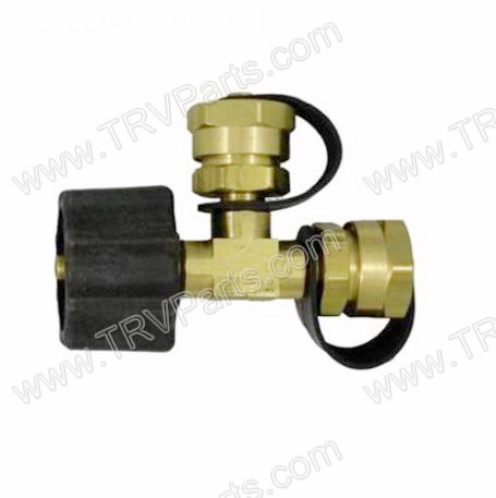 Tee Style Gas Adapter for adding Grill SKU1974 - Click Image to Close