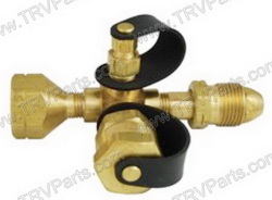 Tee Style Gas Num 60 POL Adp with Check Valve l SKU1978 - Click Image to Close