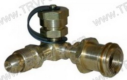 Elbow Style Gas Num 60 POL Adapter for adding Grill SKU1980 - Click Image to Close