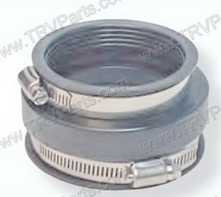 Flexible Reducer 3 Inch with hose clamps SKU2008 - Click Image to Close