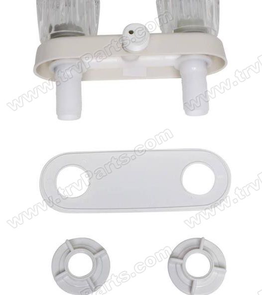 4 inch Shower Valve Replacement in white sku2502 - Click Image to Close