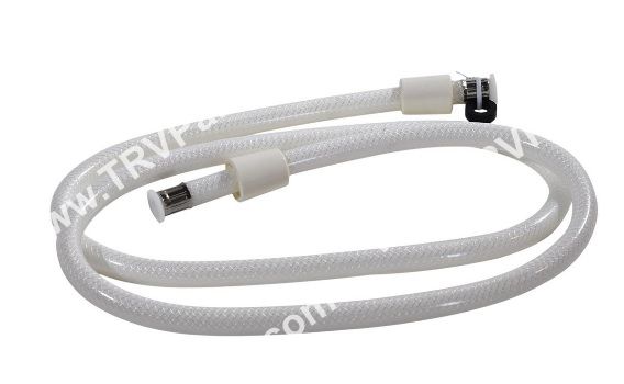 Shower Head Hose in White 60 in w washers sku3269 - Click Image to Close