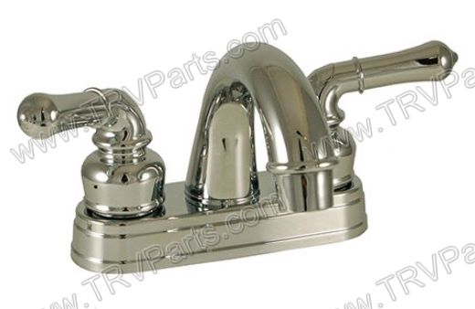 Lavatory Faucet 4 InchTeapot Handles Chrome ArcSpot SKU2083 - Click Image to Close